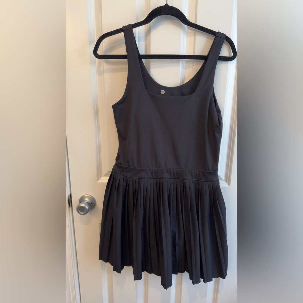 All In Motion Women's Pleated Active Dress Black